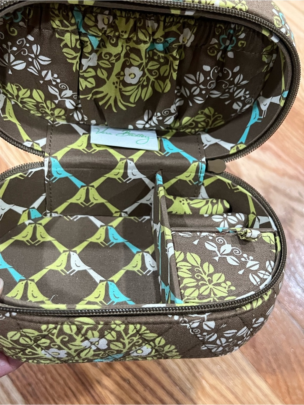 Vintage Vera Bradley Jewelry Box- "Sittin' In A Tree" Pattern (Rare / Retired)